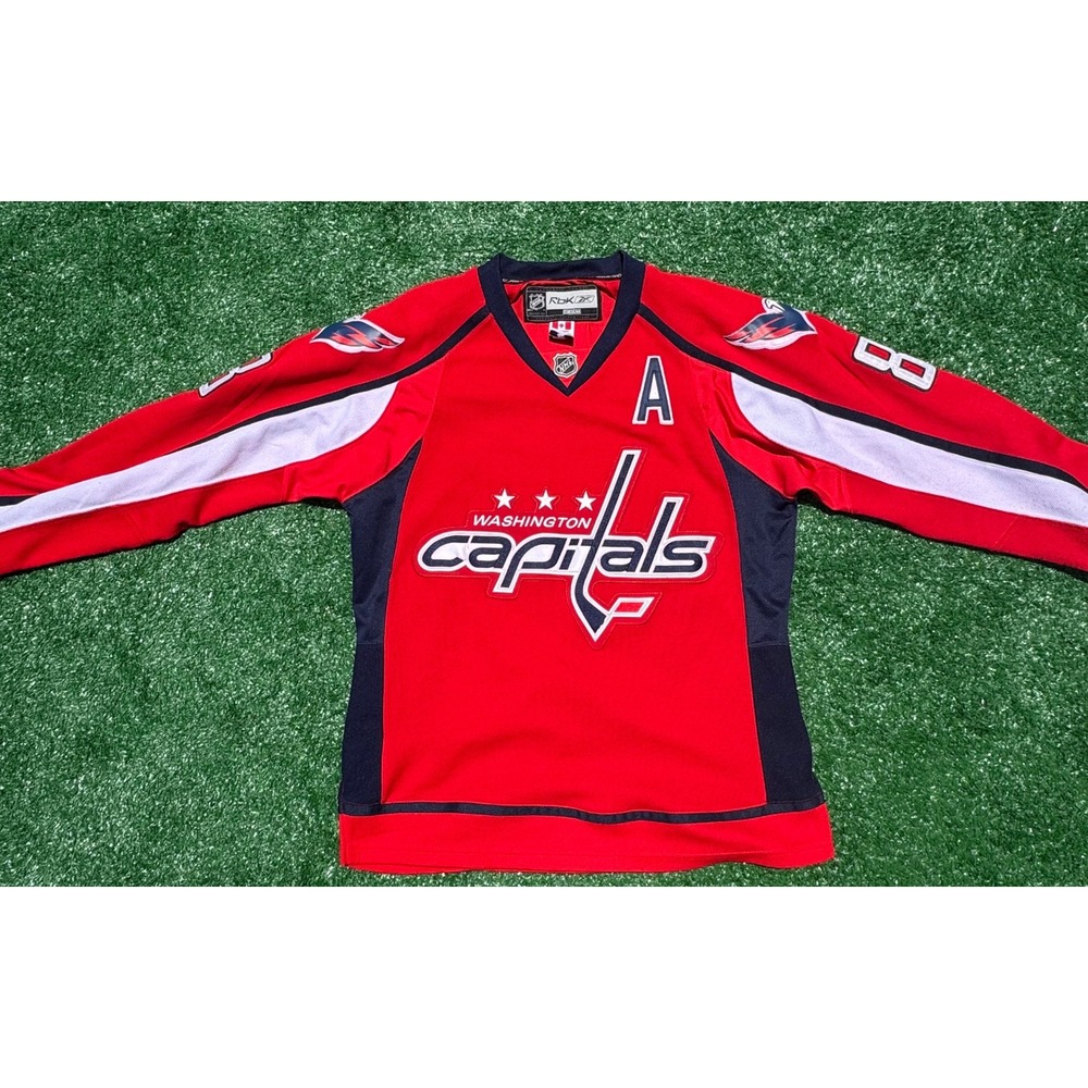 Reebok CCM Washington Capitals Alex Ovechkin #8 Authentic NHL Jersey Red Size 48